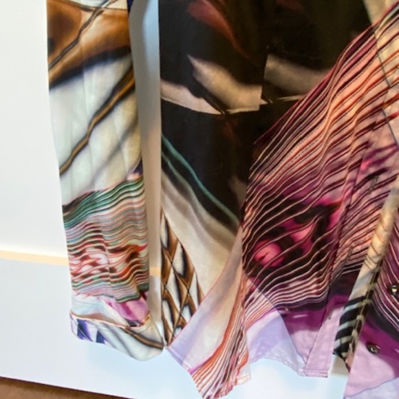 ETERNA Premium Ladies' blouse sz 38 EU sz US S 100% cotton multicolour retro - Picture 16 of 16